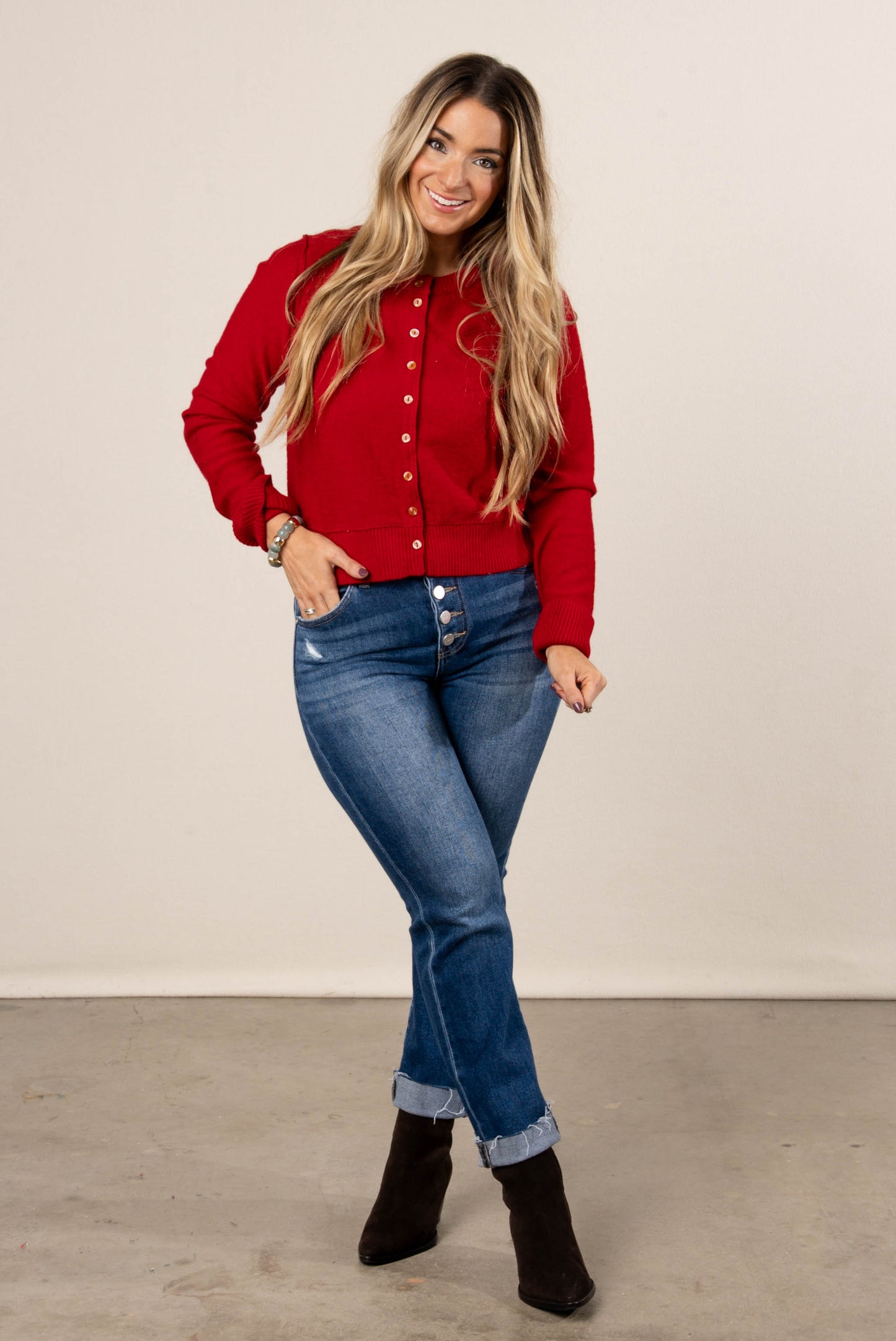 Evanna Button Up Sweater Cardigan
