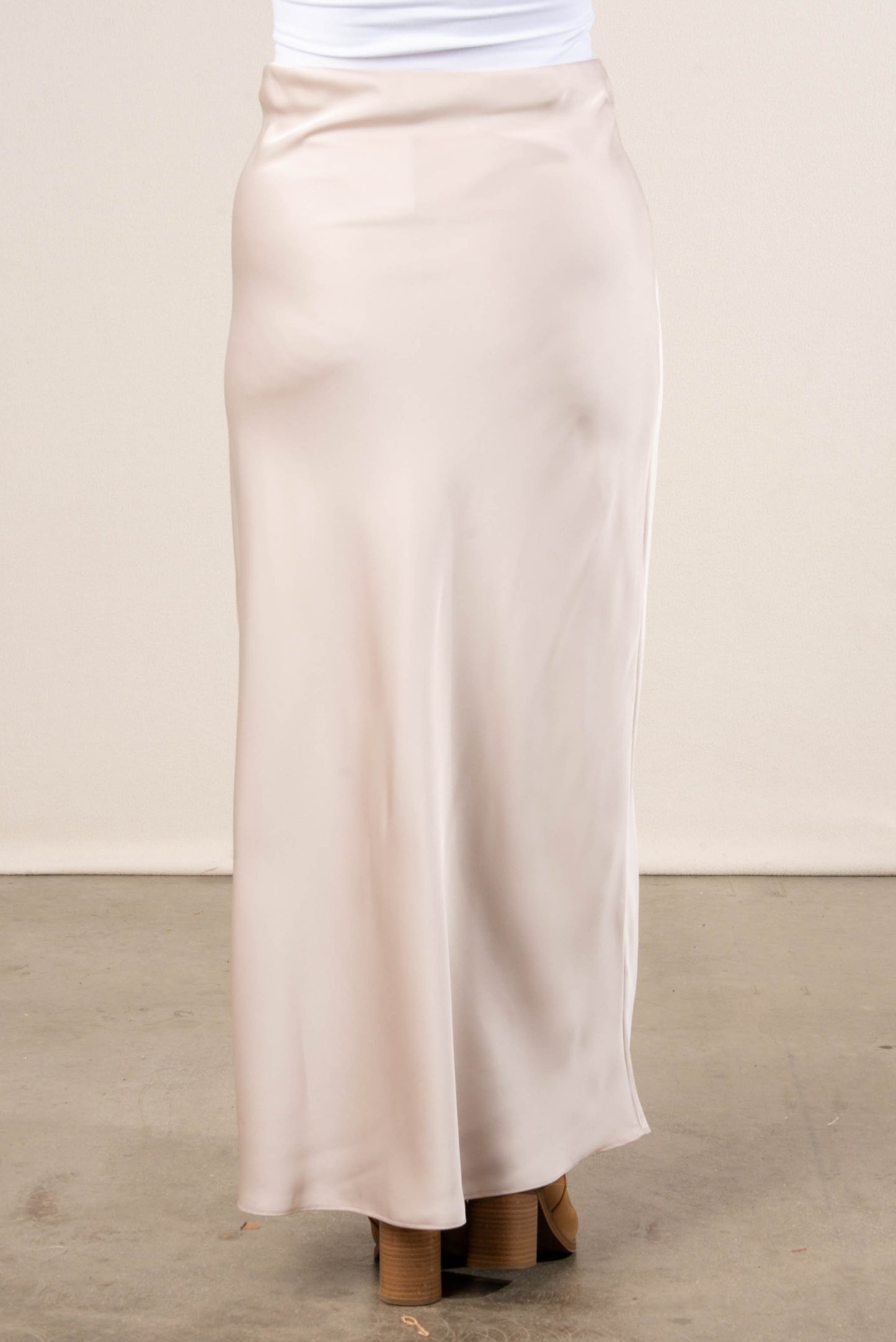 Bellaire Satin Pull-On Maxi Skirt