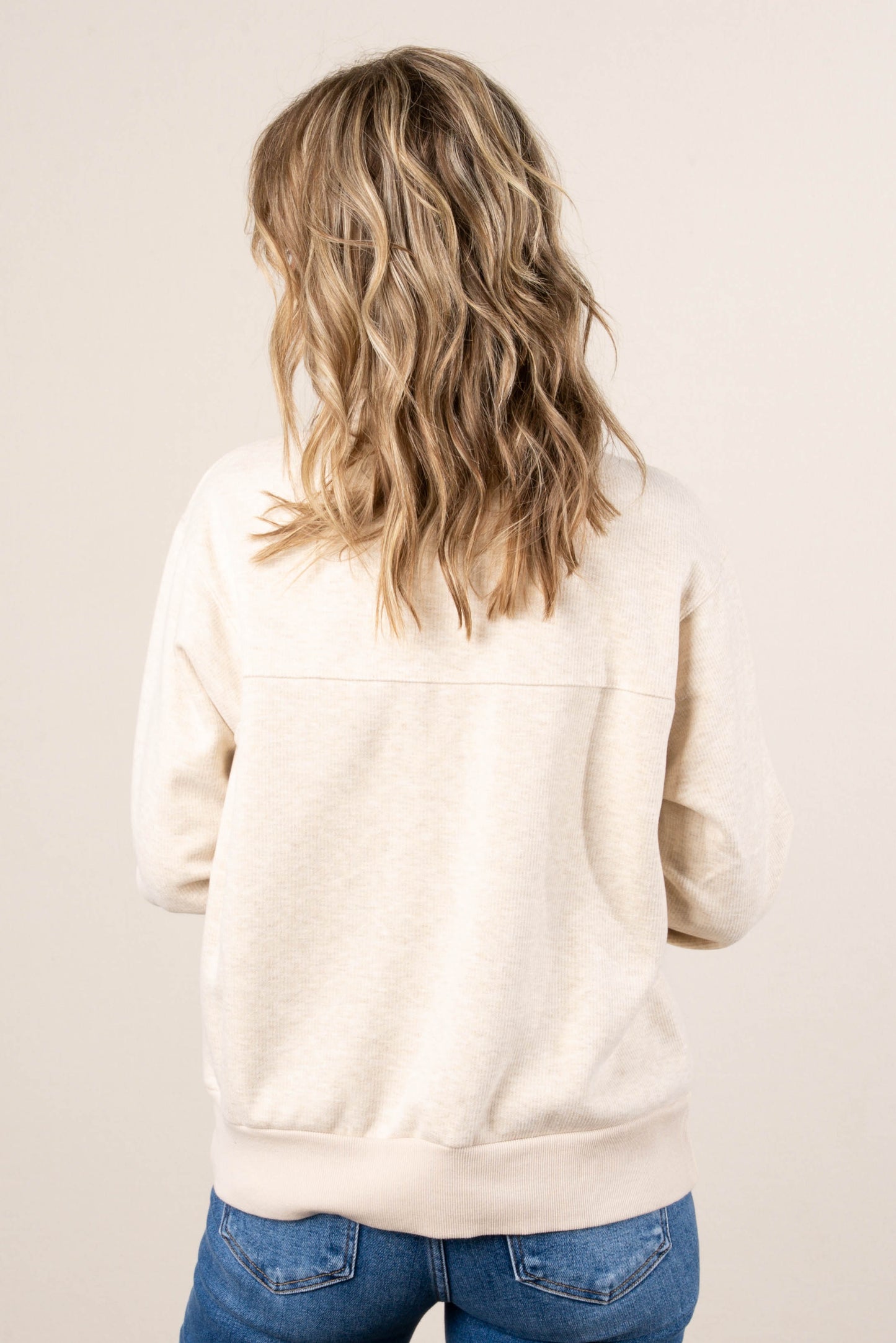 Brinkley Fine Ribbed Half Zip Pullover