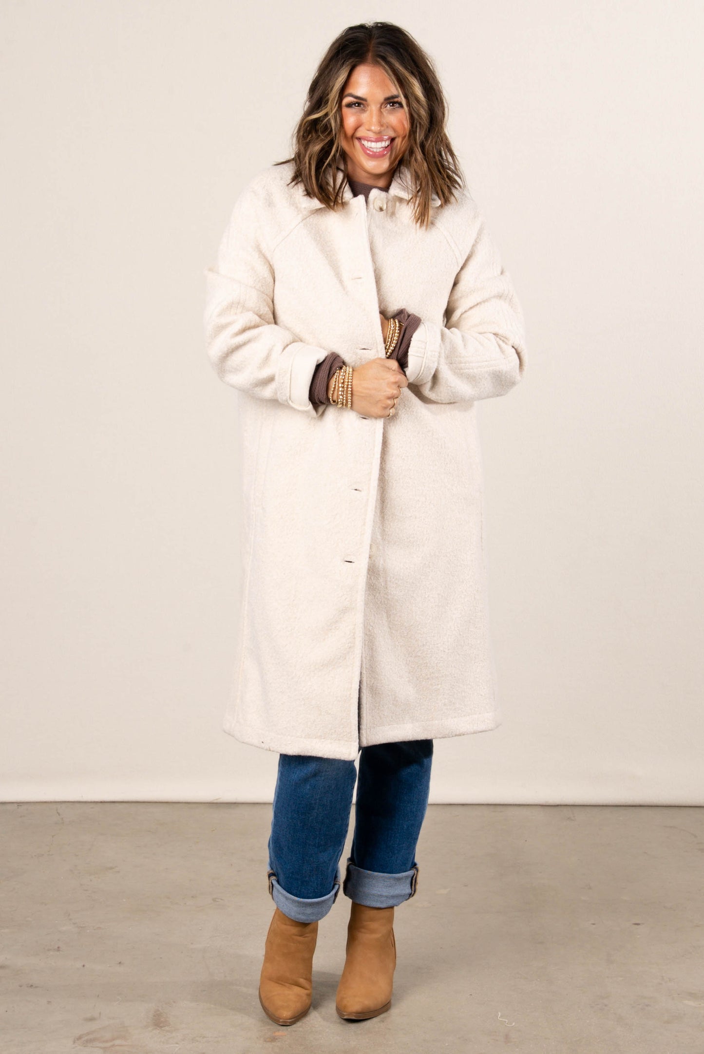 Andover Textured Duster Coat
