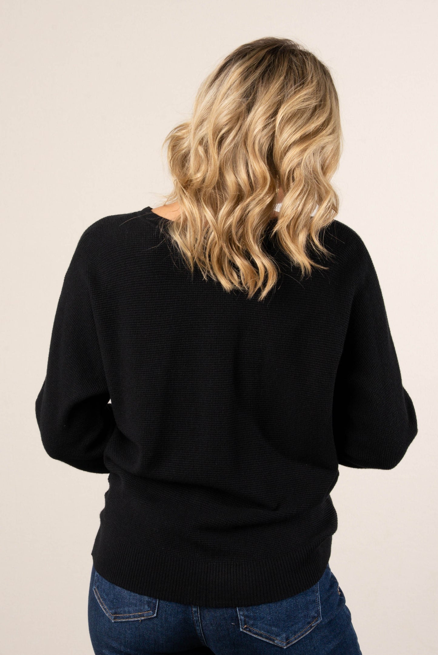 Ballentine Waffle Knit Dolman Sweater