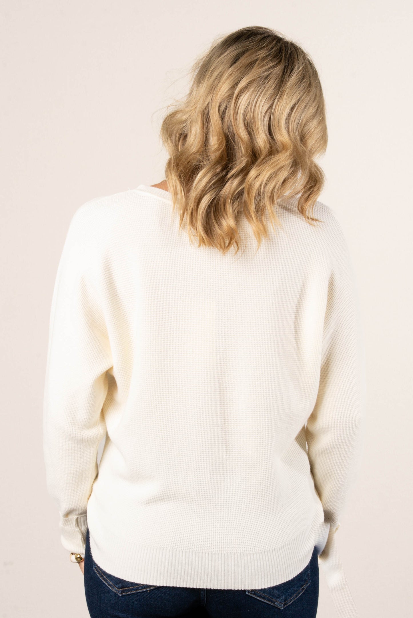 Ballentine Waffle Knit Dolman Sweater