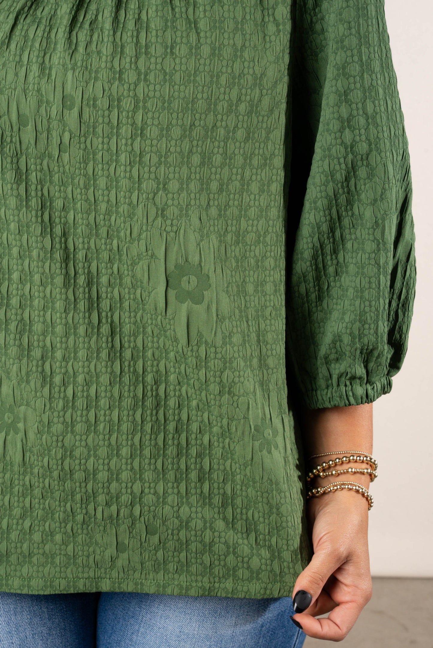 Huntleigh Floral Embrossed Top