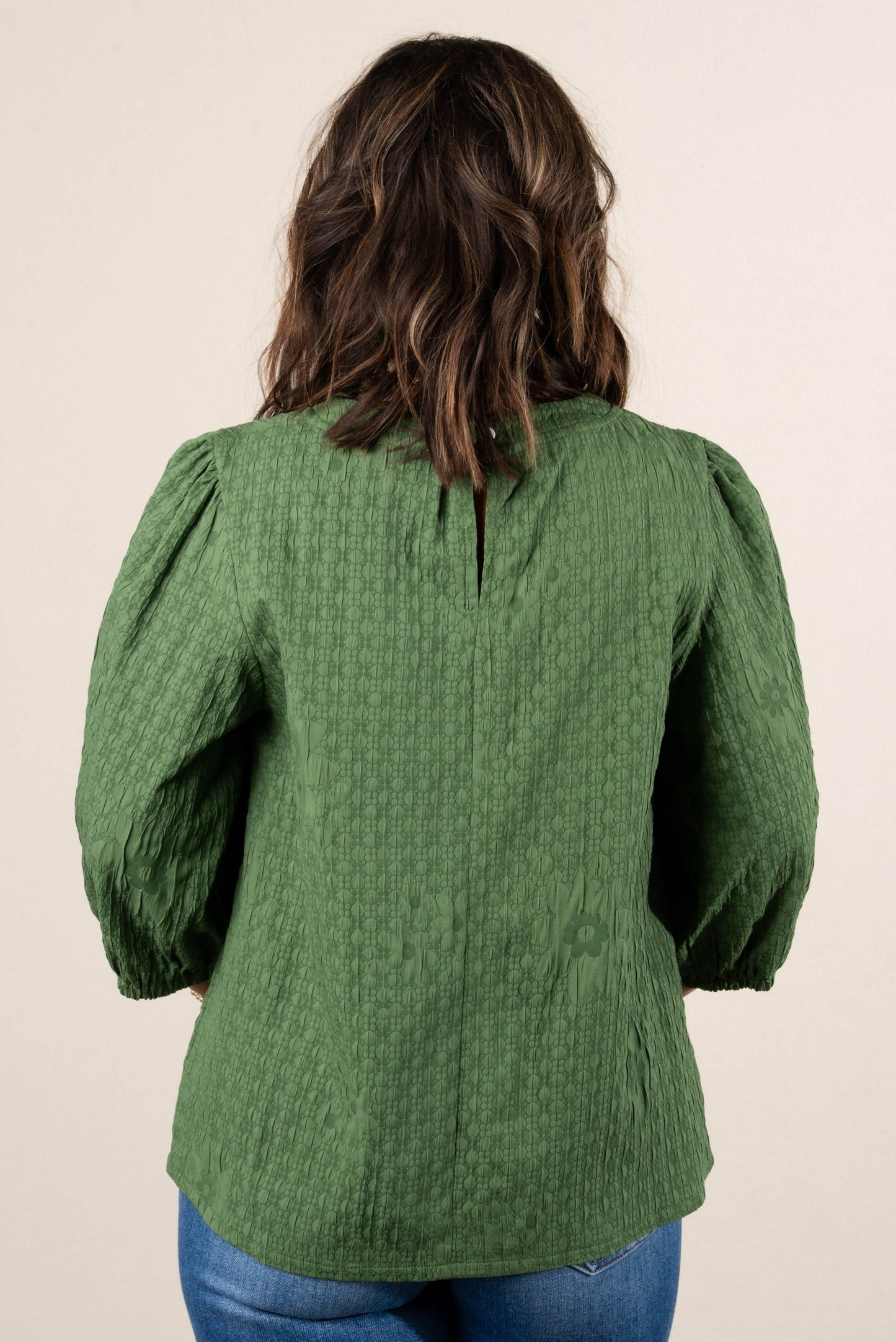 Huntleigh Floral Embrossed Top