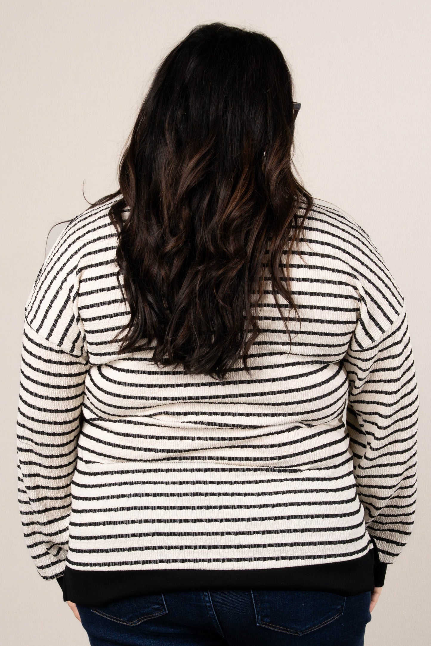 Cabin Comfort Striped Quarter Zip Pullover