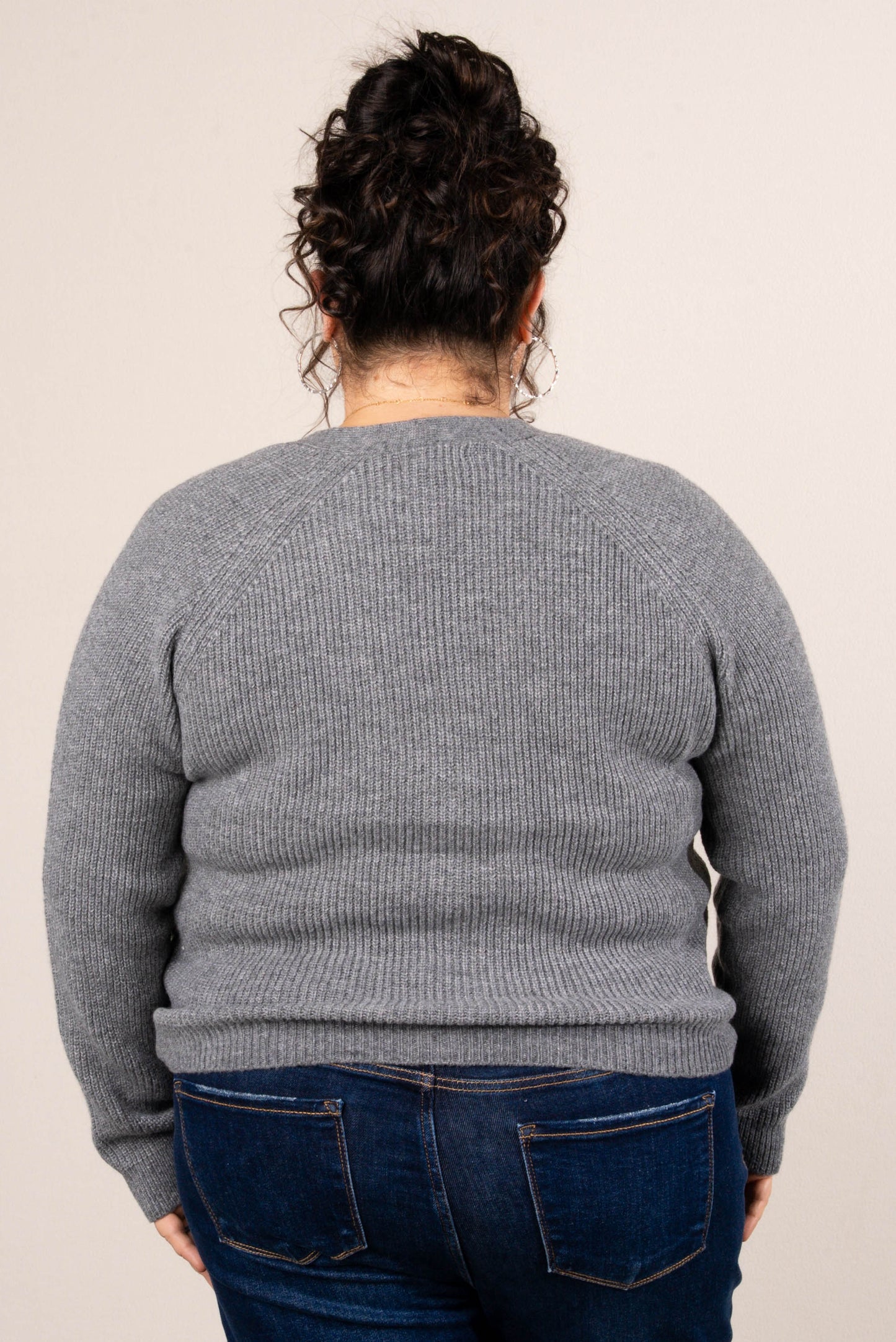 Sleigh Ride Rib Knit Button Up Cardigan