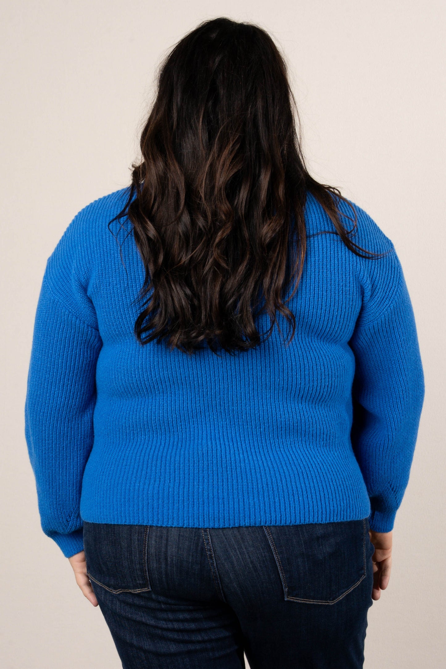 Geneva Rib Knit Hi-Lo Sweater