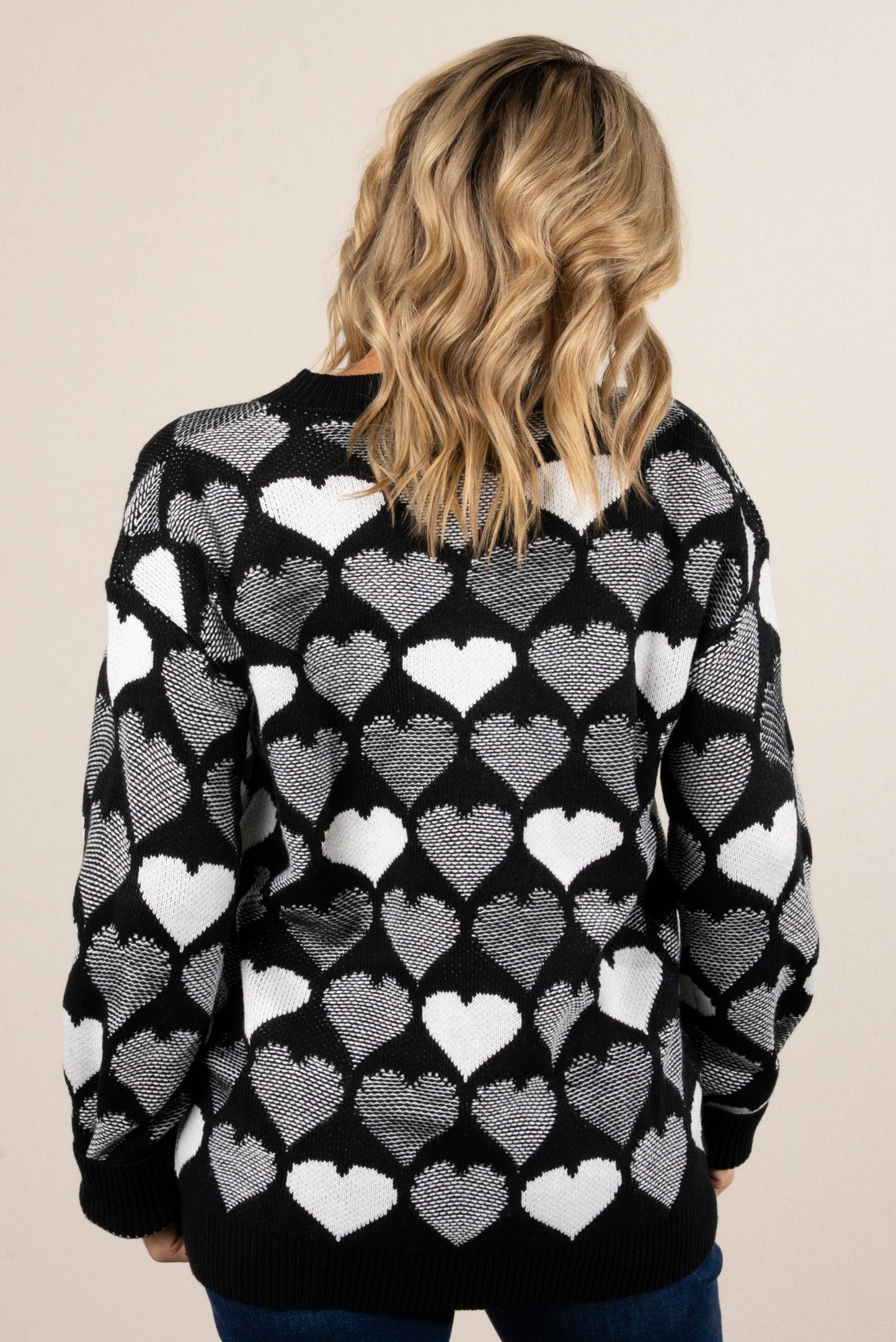 Holiday Love Heart Knit Sweater