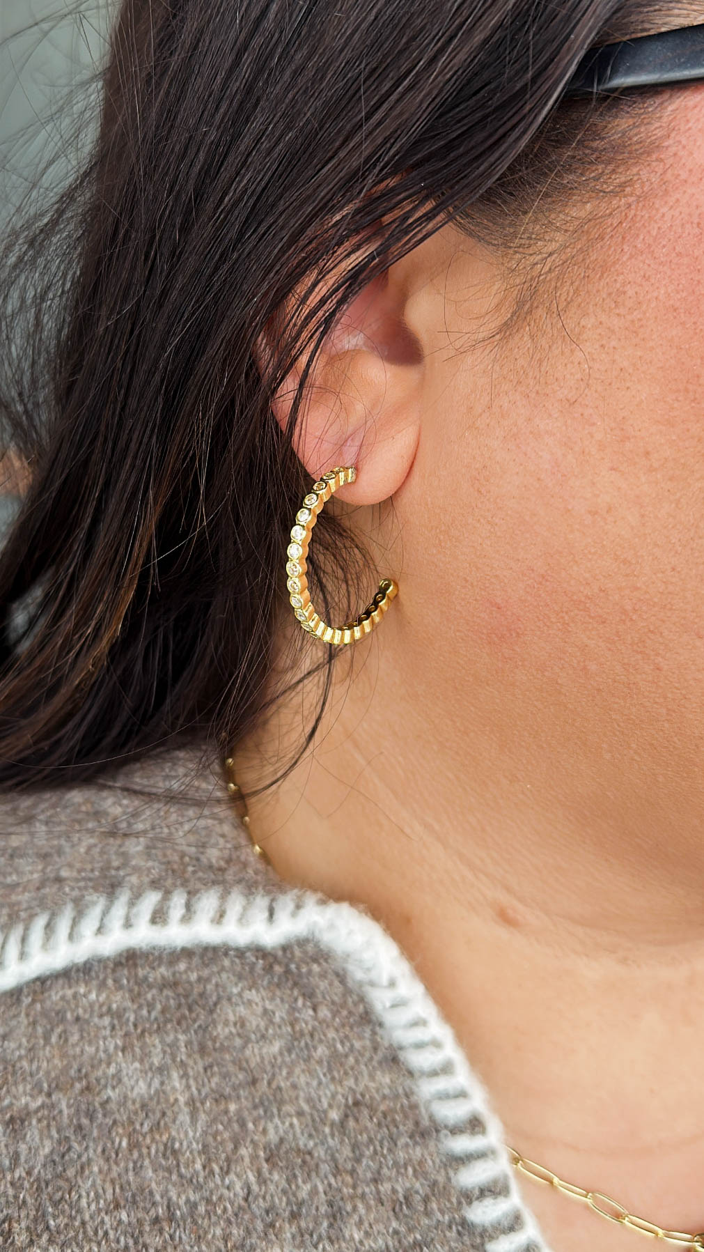 Luminous Hoop Earrings