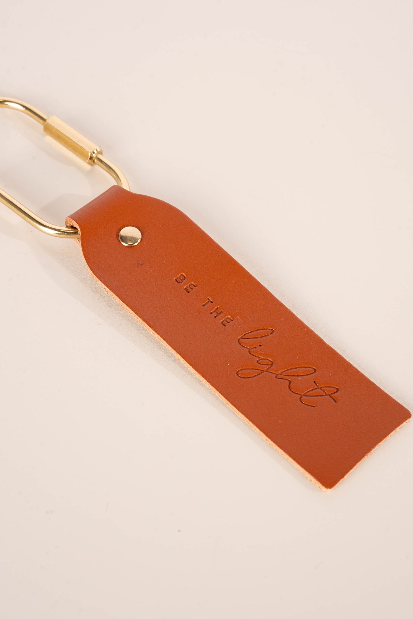 Inspirational Genuine Leather Key Fob