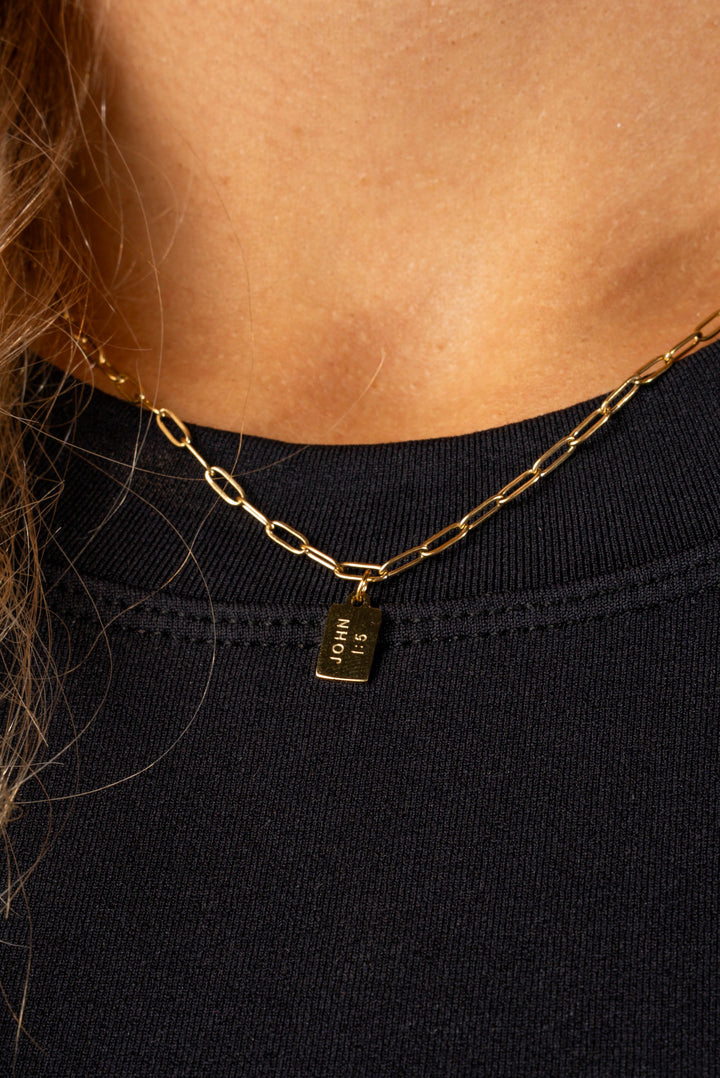 True Light Mini Tag Necklace
