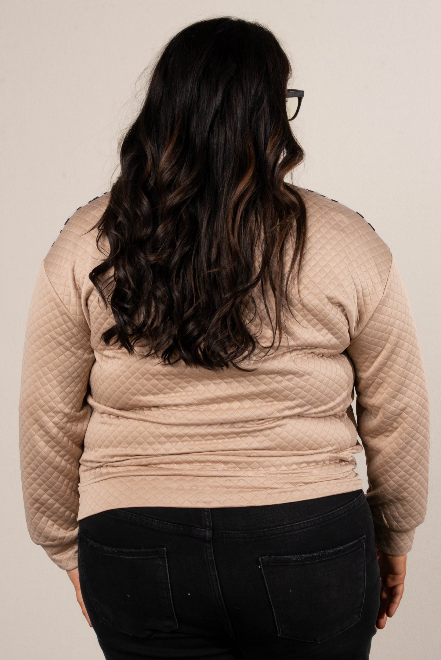 Wild Side Leopard Bodice Quarter Zip Top