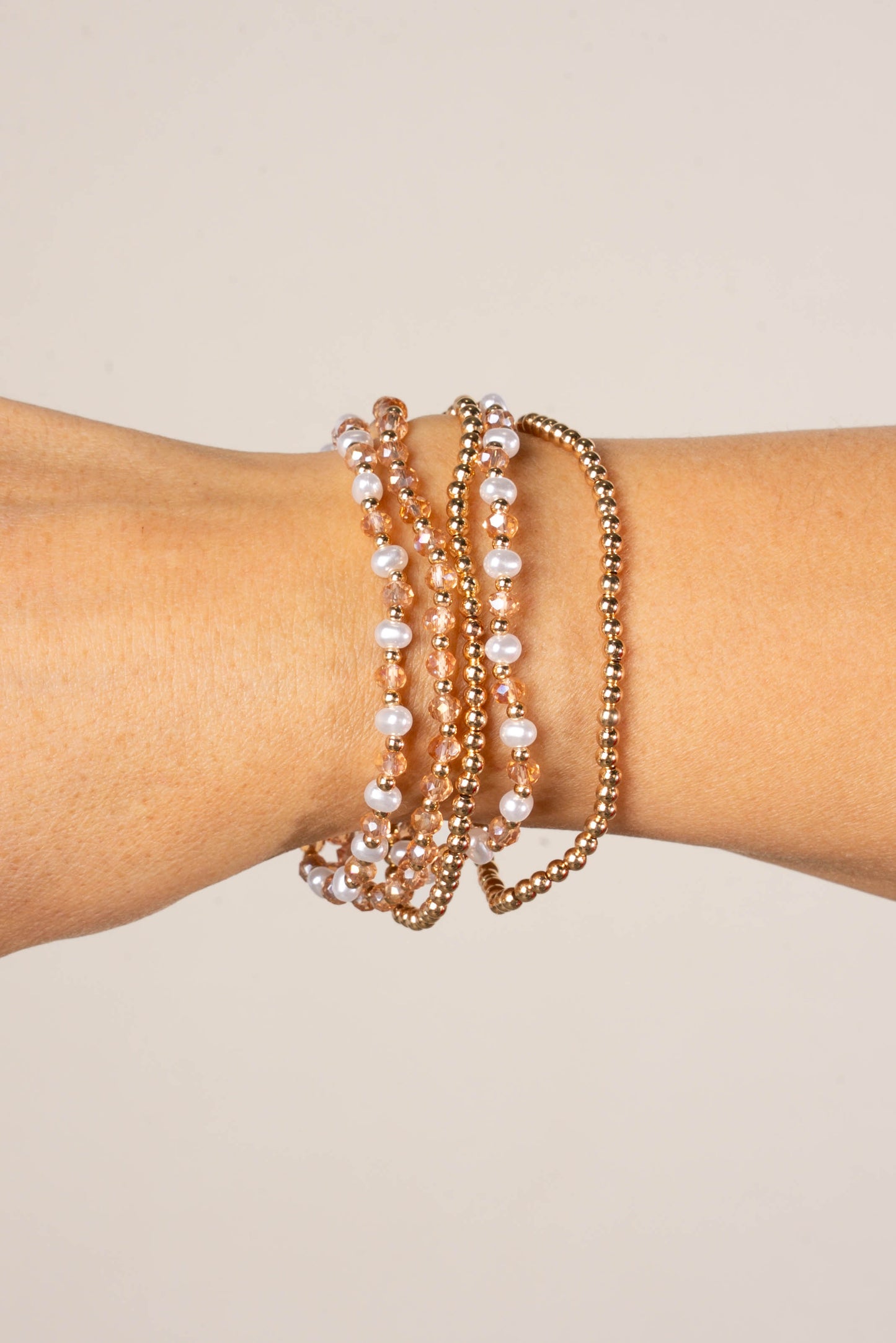 Beaded Bracelet Set - Set of 5