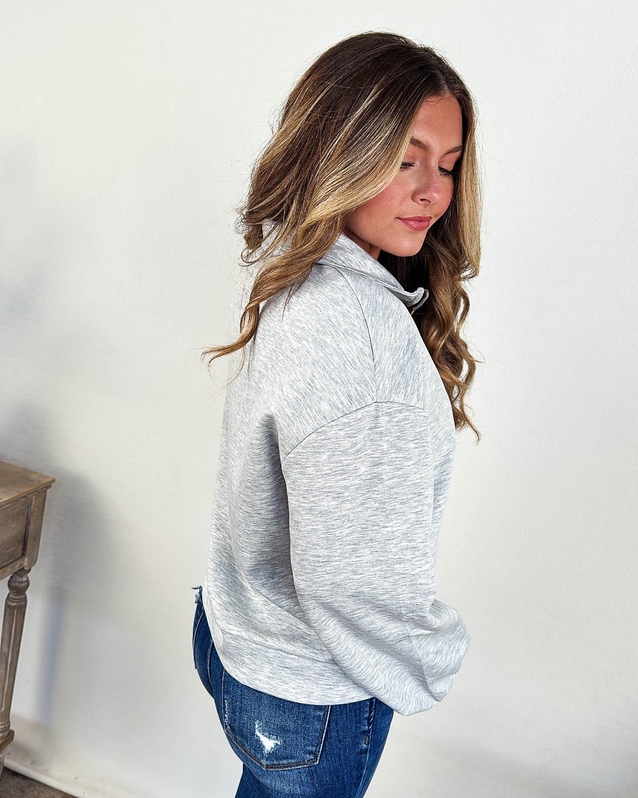 Field Day Varsity Striped Half Zip Pullover