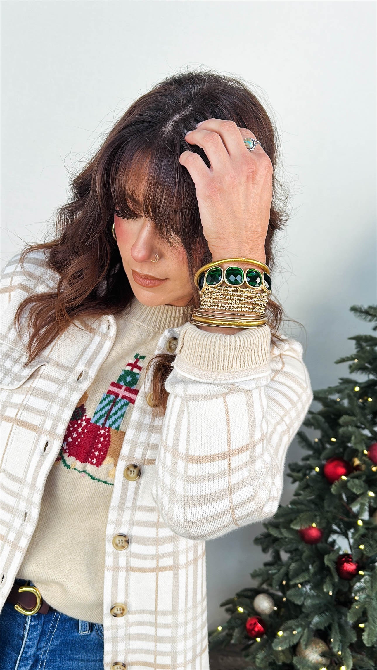 Fleetwood Plaid Sweater Shacket