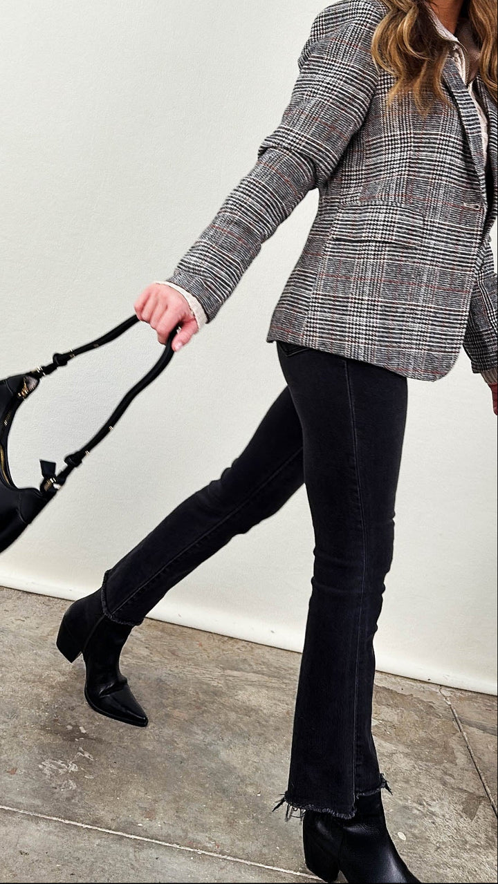 VERVET Denim | Hadley High Rise Crop Flare Jeans