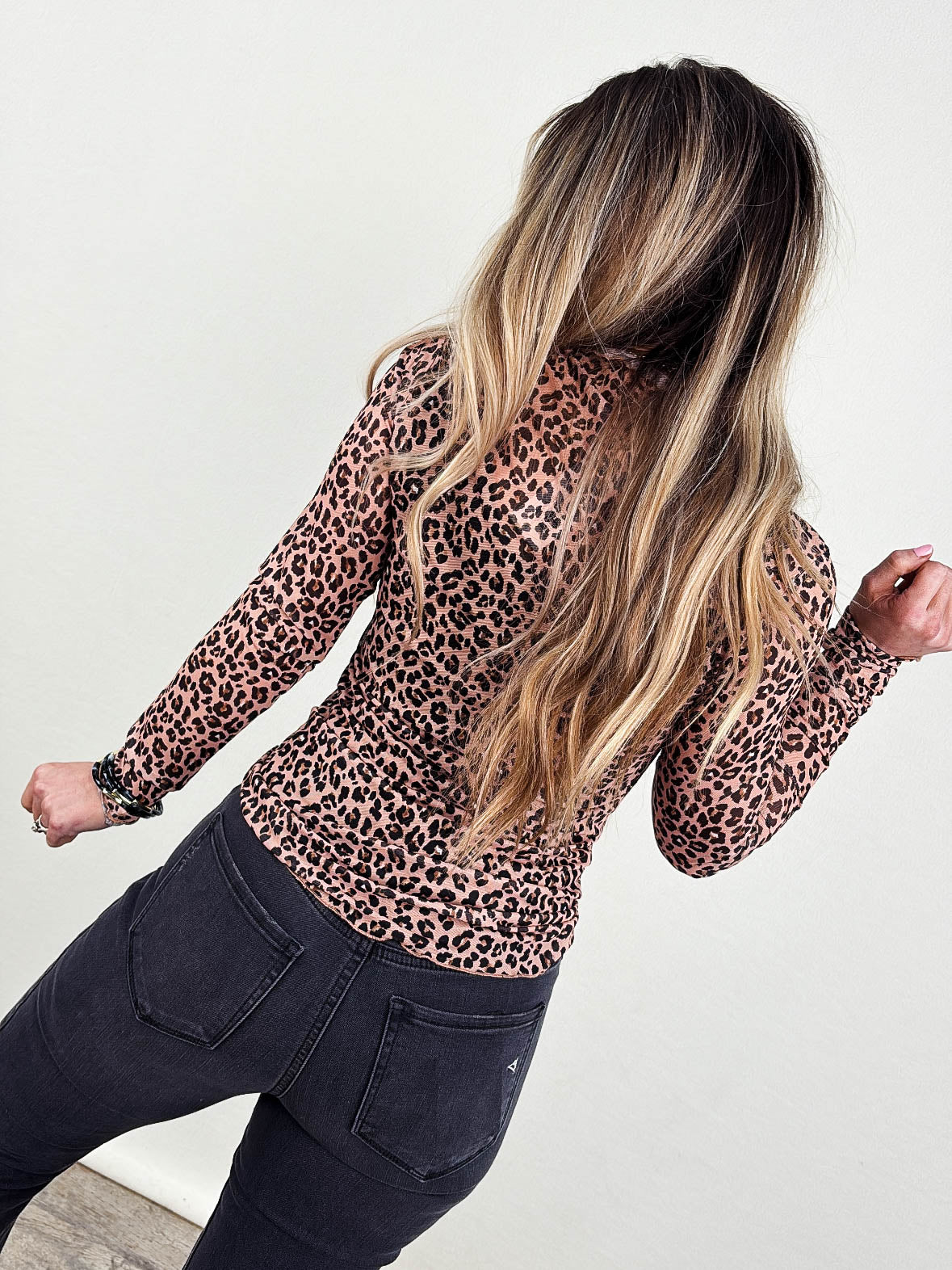 The Keigan Printed Mesh Layering Top