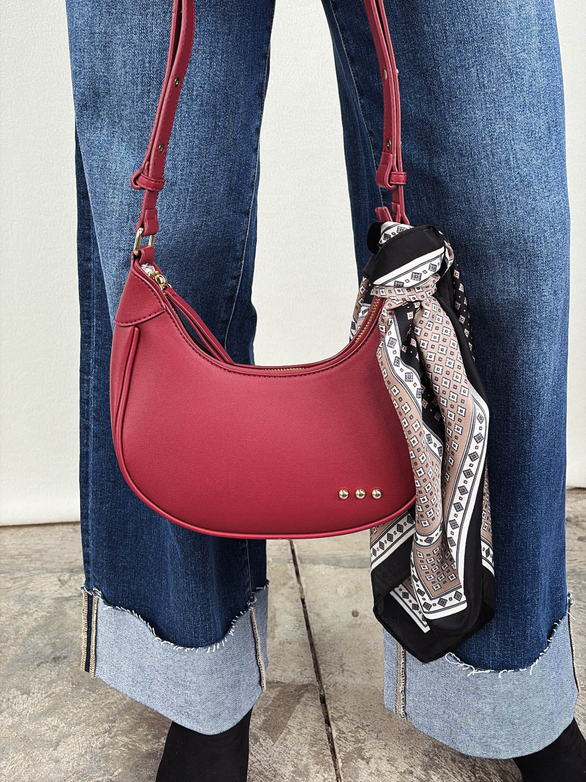 Uptown Satin Rhombus Scarf