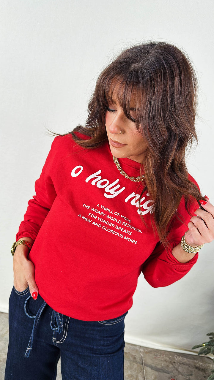 O Holy Night Graphic Sweatshirt