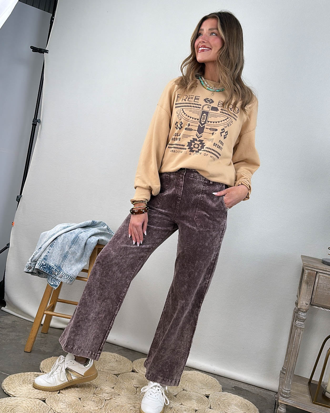 Free Bird Wild West Graphic Sweatshirt