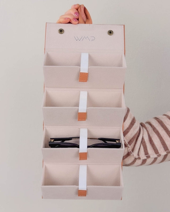 Foldable 4-Compartment Eyewear Case