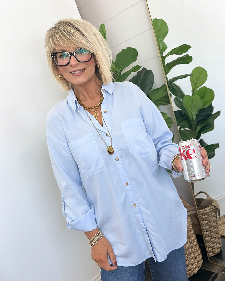 Afternoon Walks Tencel Tab Sleeve Shirt