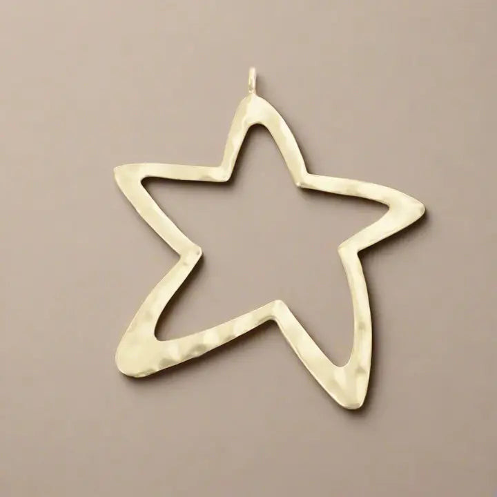 Open Star Bag Charm