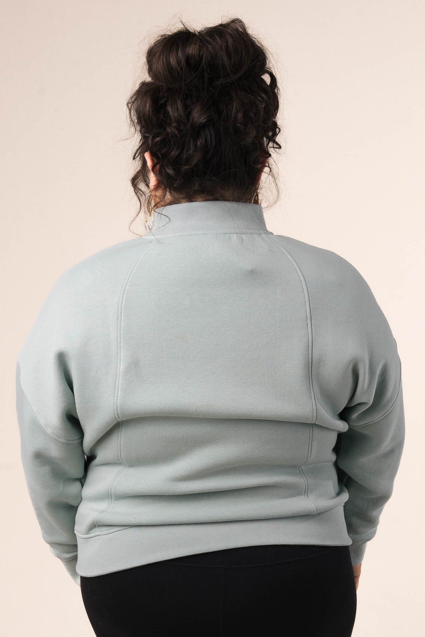 Seamed Half Zip Sweatshirt