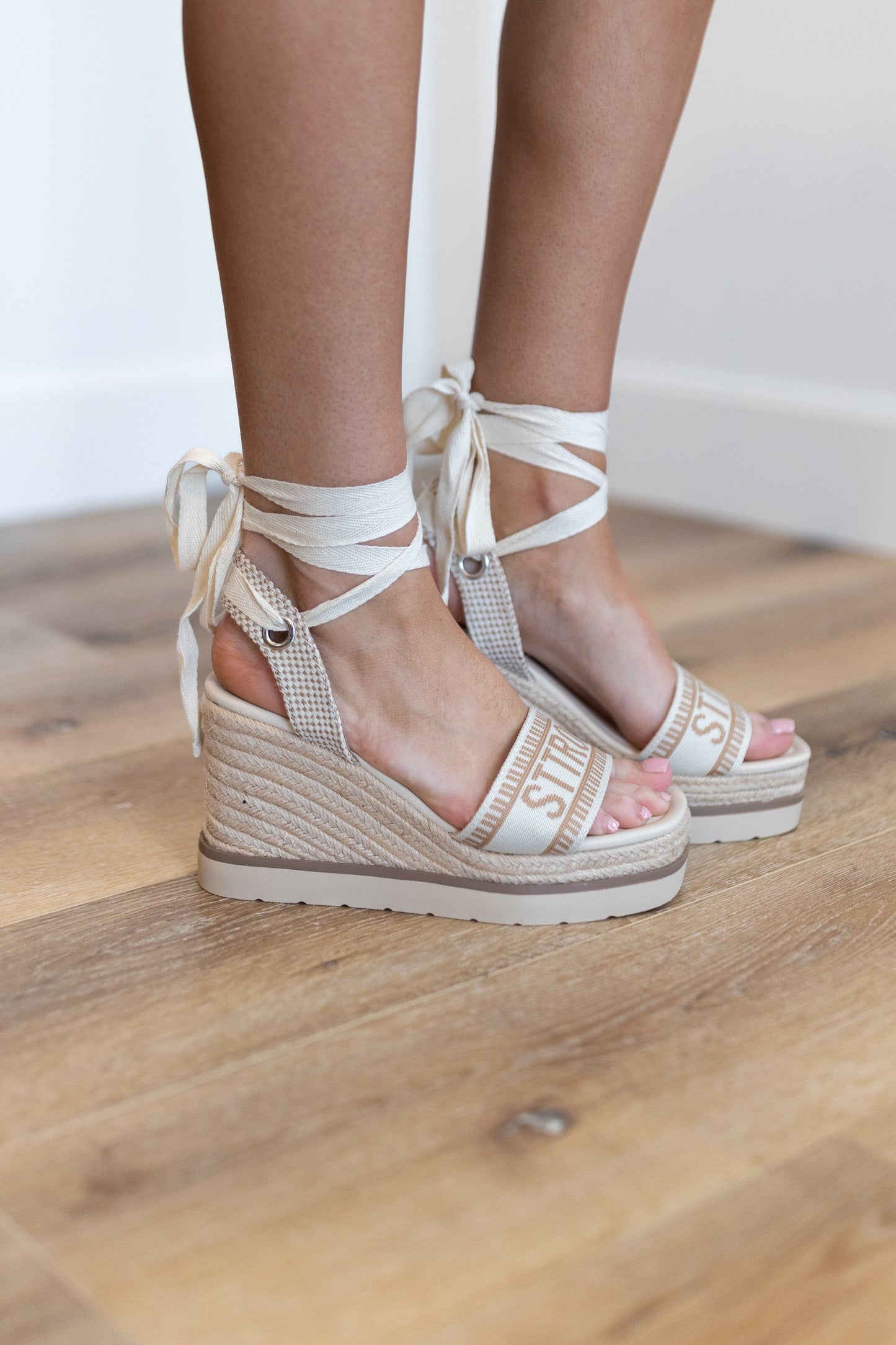 St Tropez Embroidered Wedge Sandal *Final Sale*