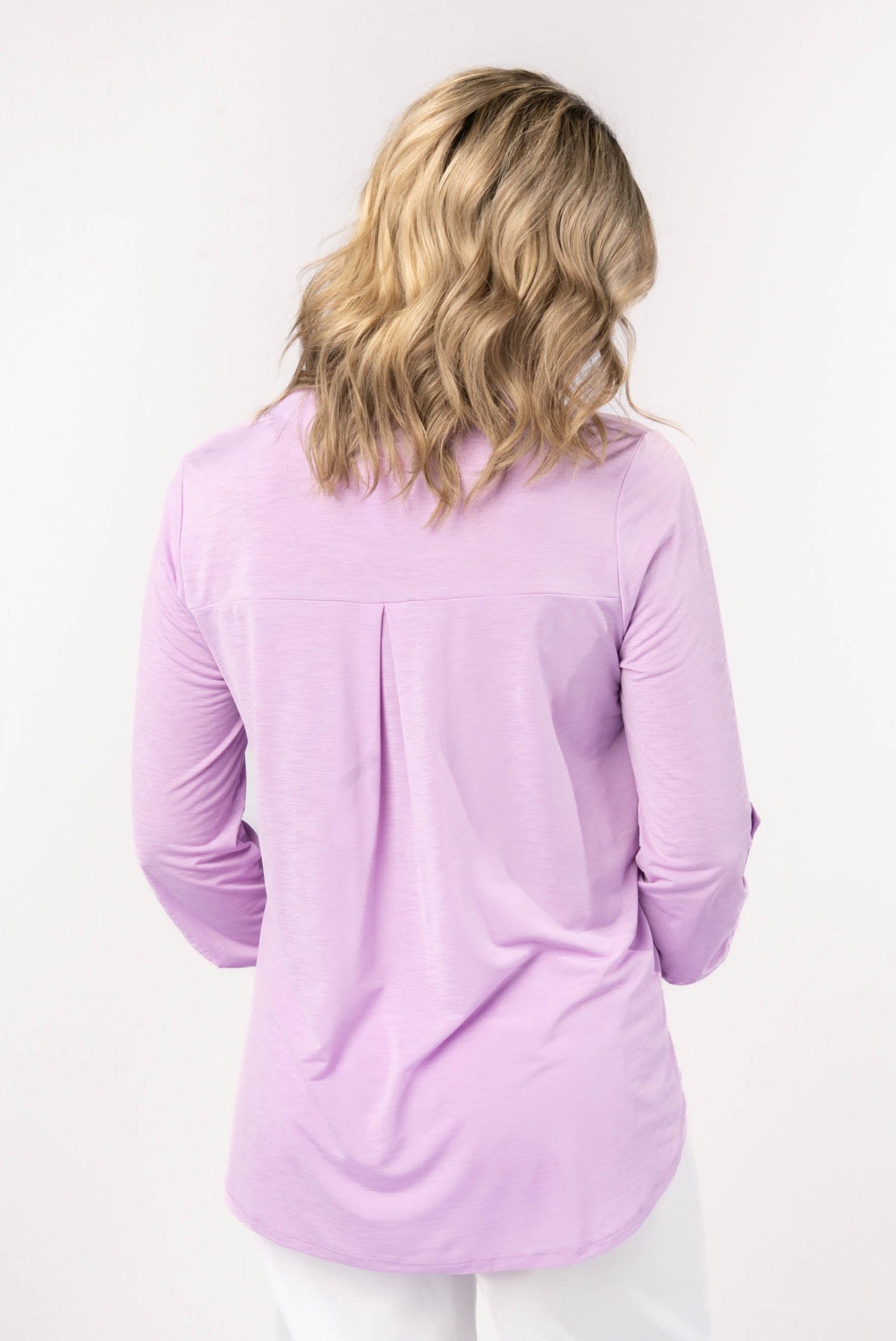 Liz Solid Tab Sleeve Top