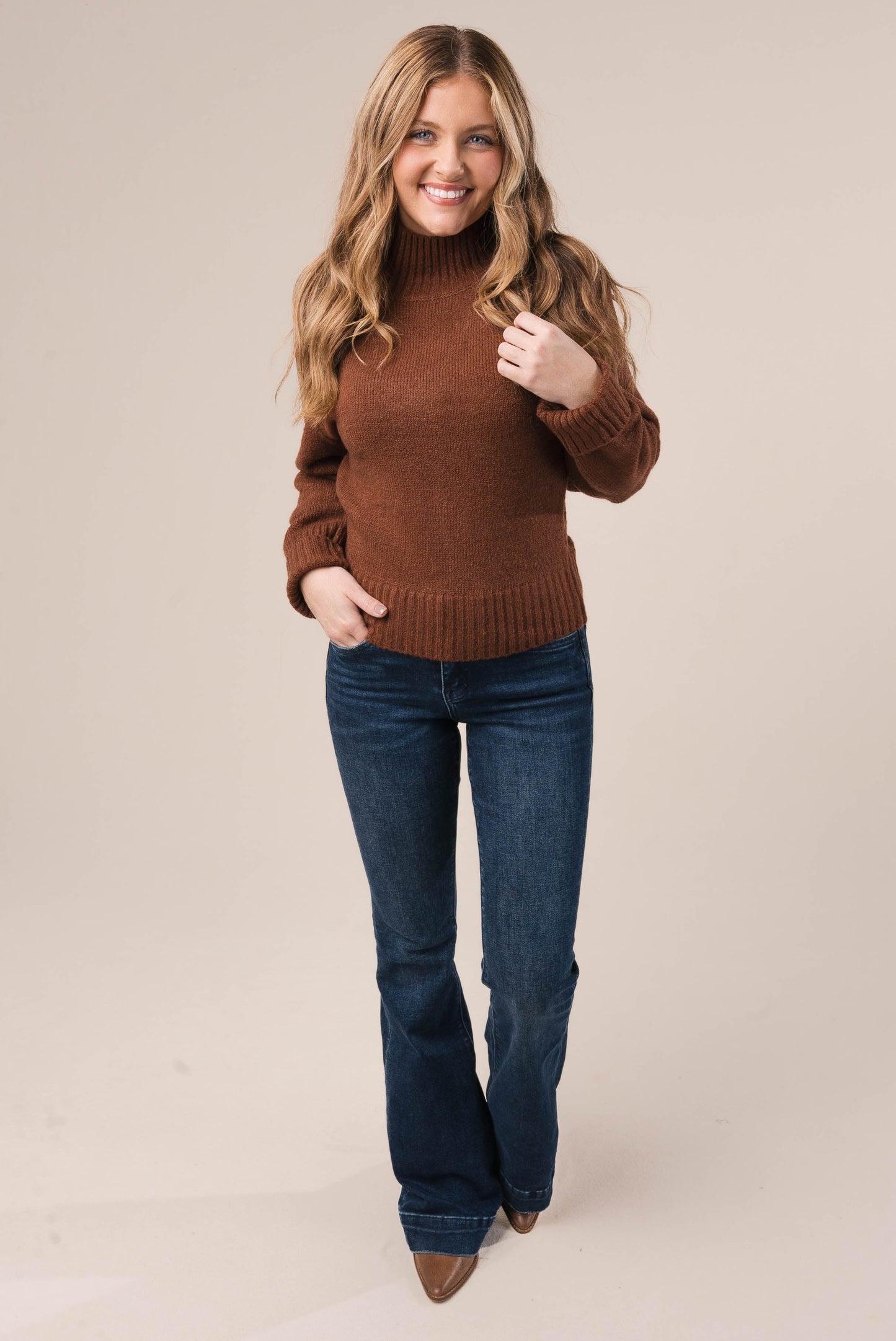 Mock Neck Raglan Sweater *Final Sale*