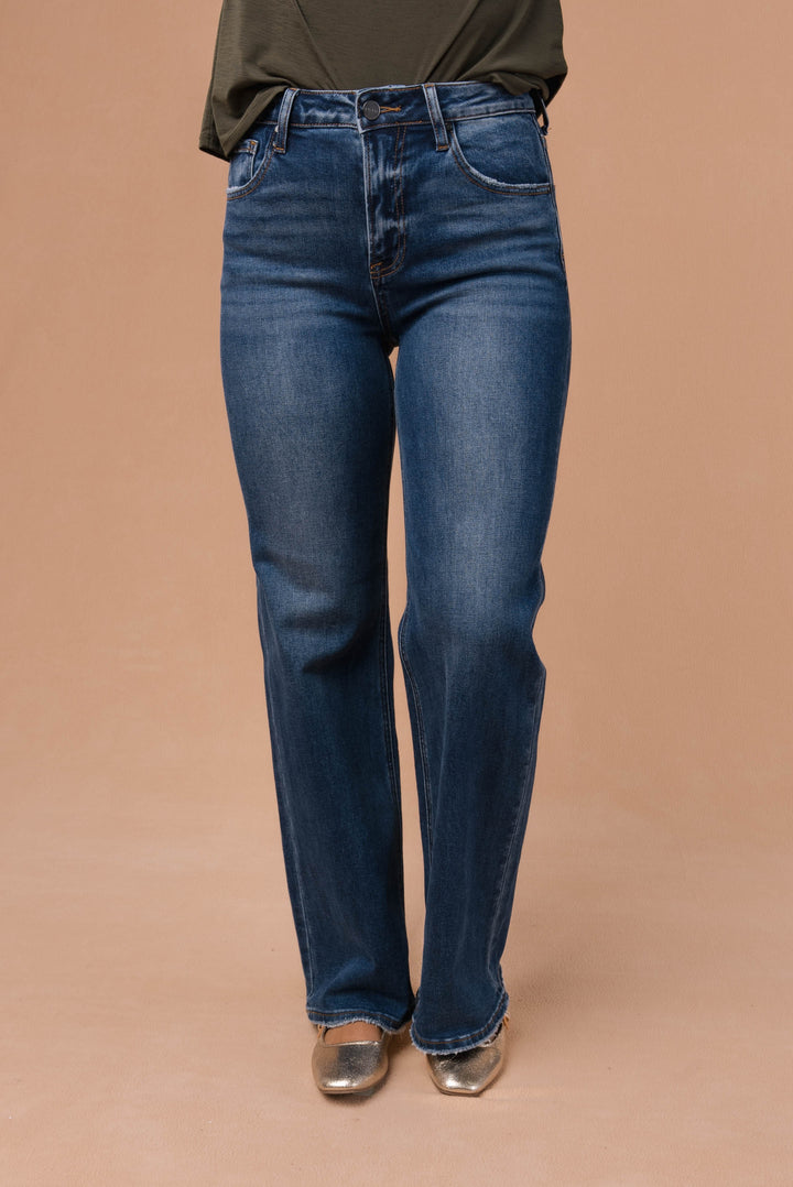 Risen Denim | Adele High Rise Straight Leg Jeans
