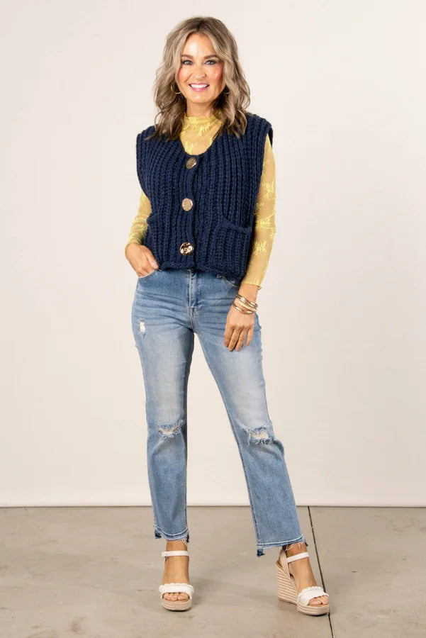 GF Exclusive Georgia Mae Chunky Knit Sweater Vest