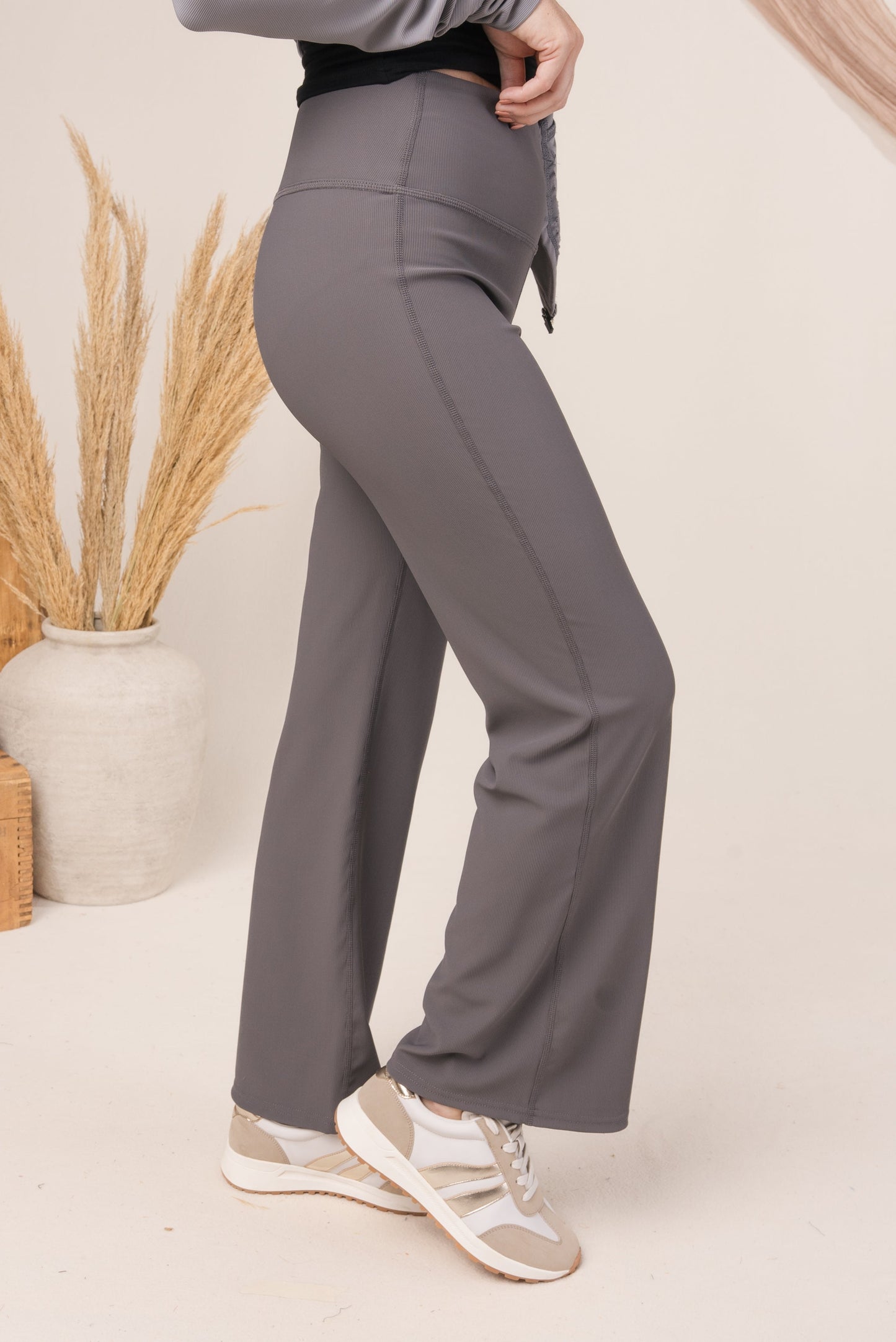 High Waist Crop Flare Yoga Pants
