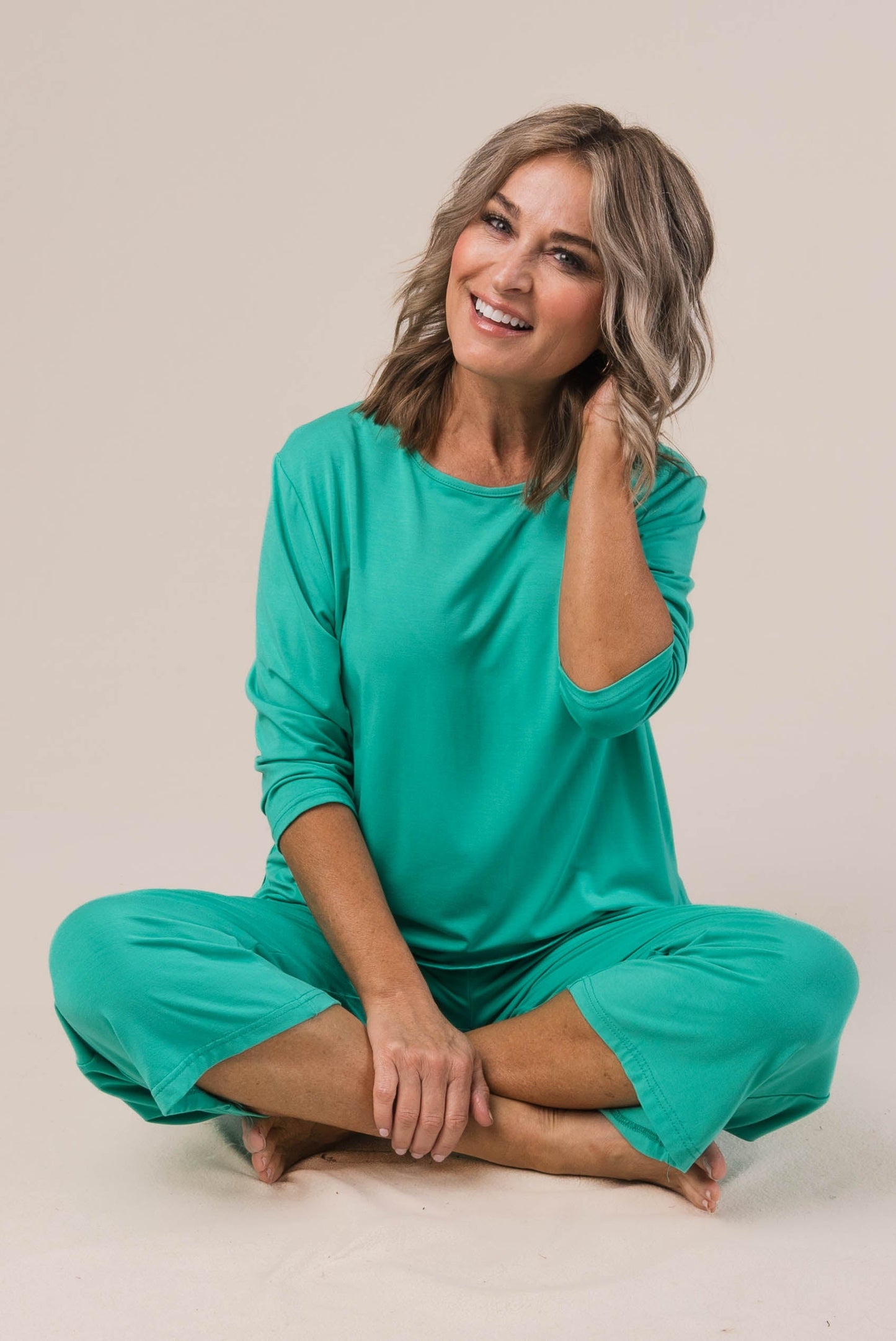 Heavenly Luxe Rounded Neckline Cool Down Pajama Set *Final Sale*