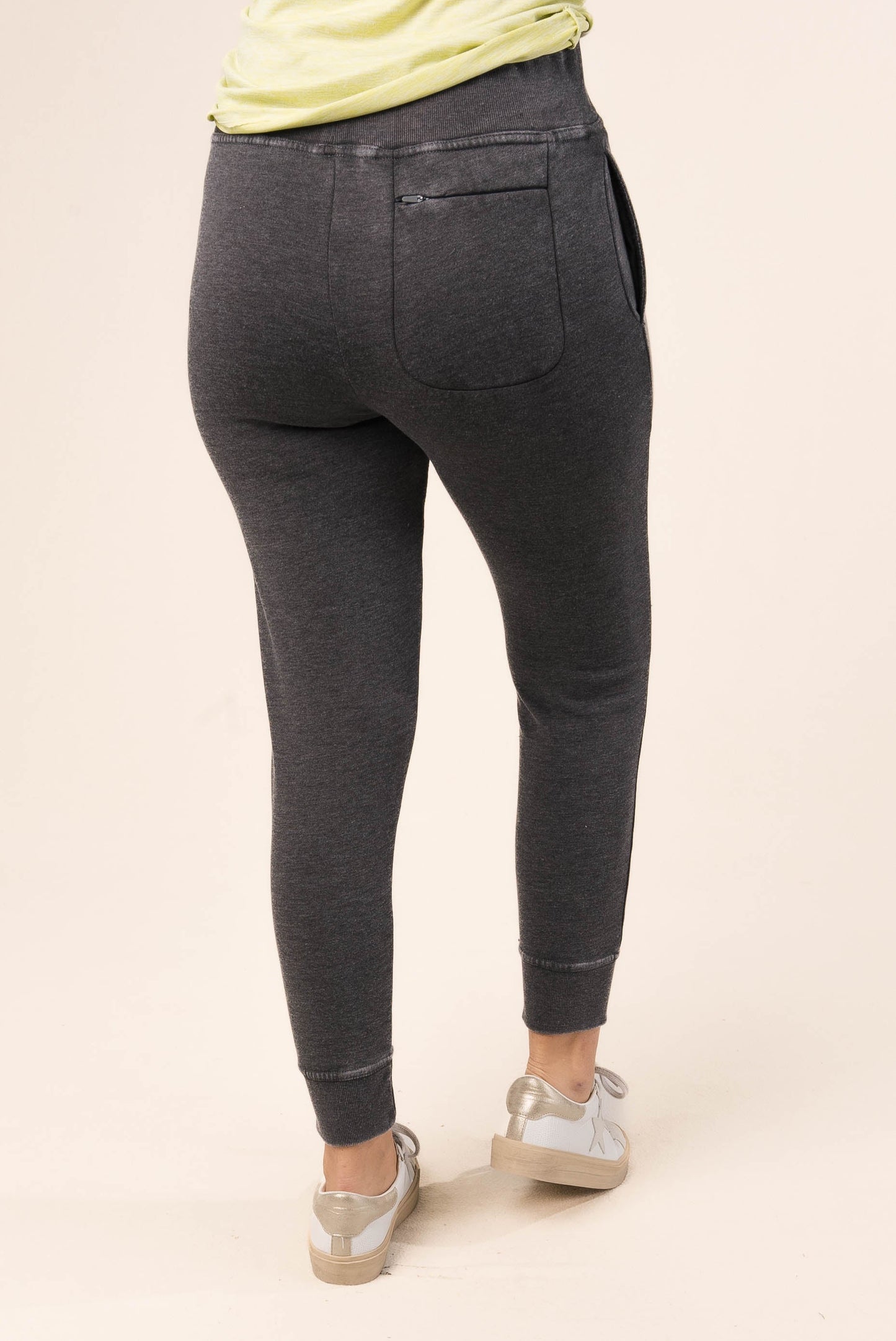 Hacci Knit High Waist Joggers