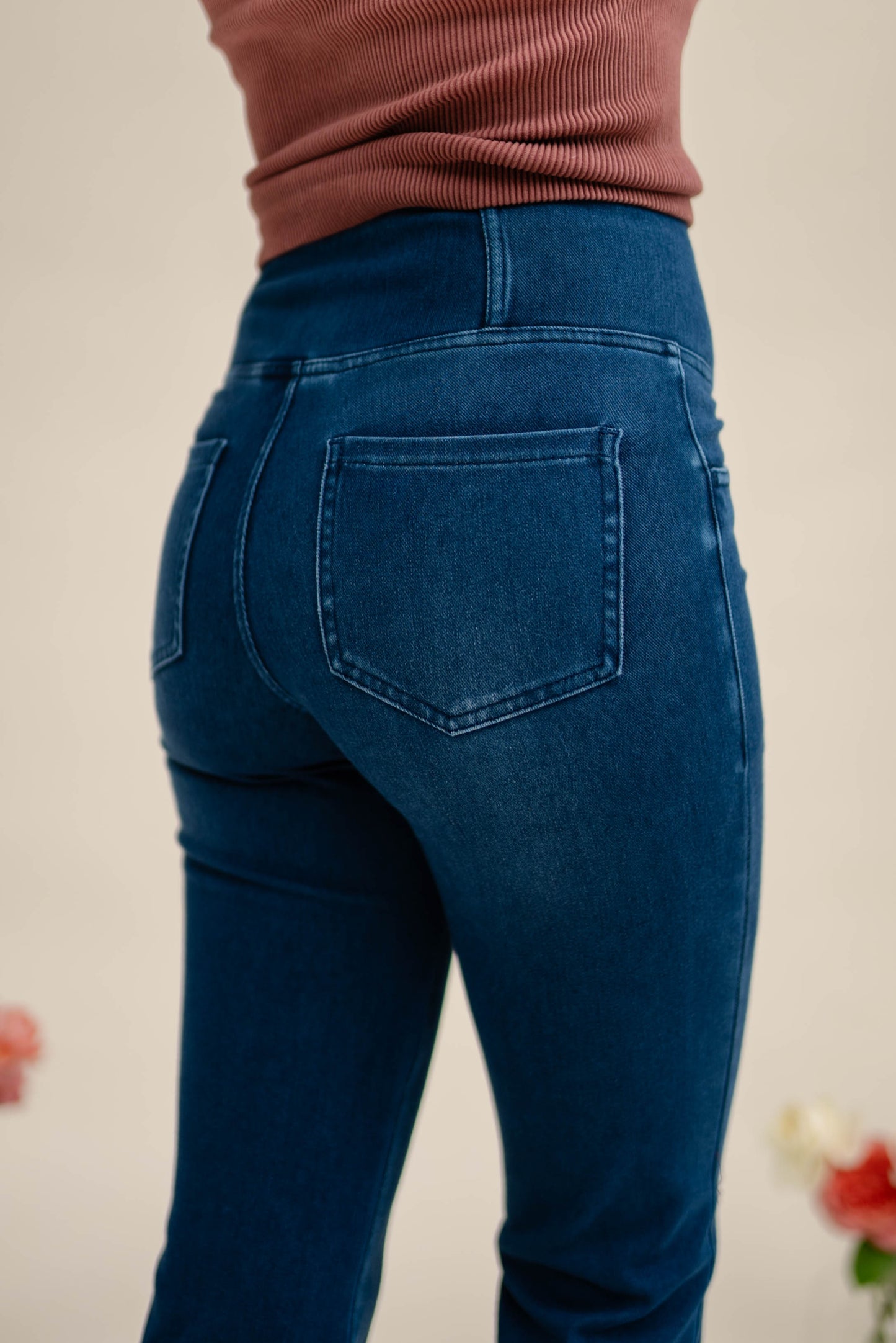 Rae Mode | Kylie Pull-On High Crossover Waist Flare Jeans *Final Sale*