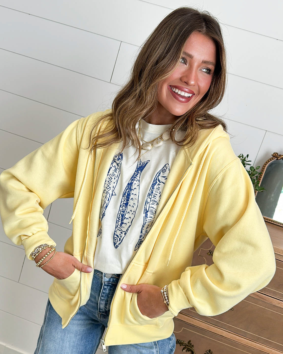 Sun In My Eyes Full Zip Hooded Jacket