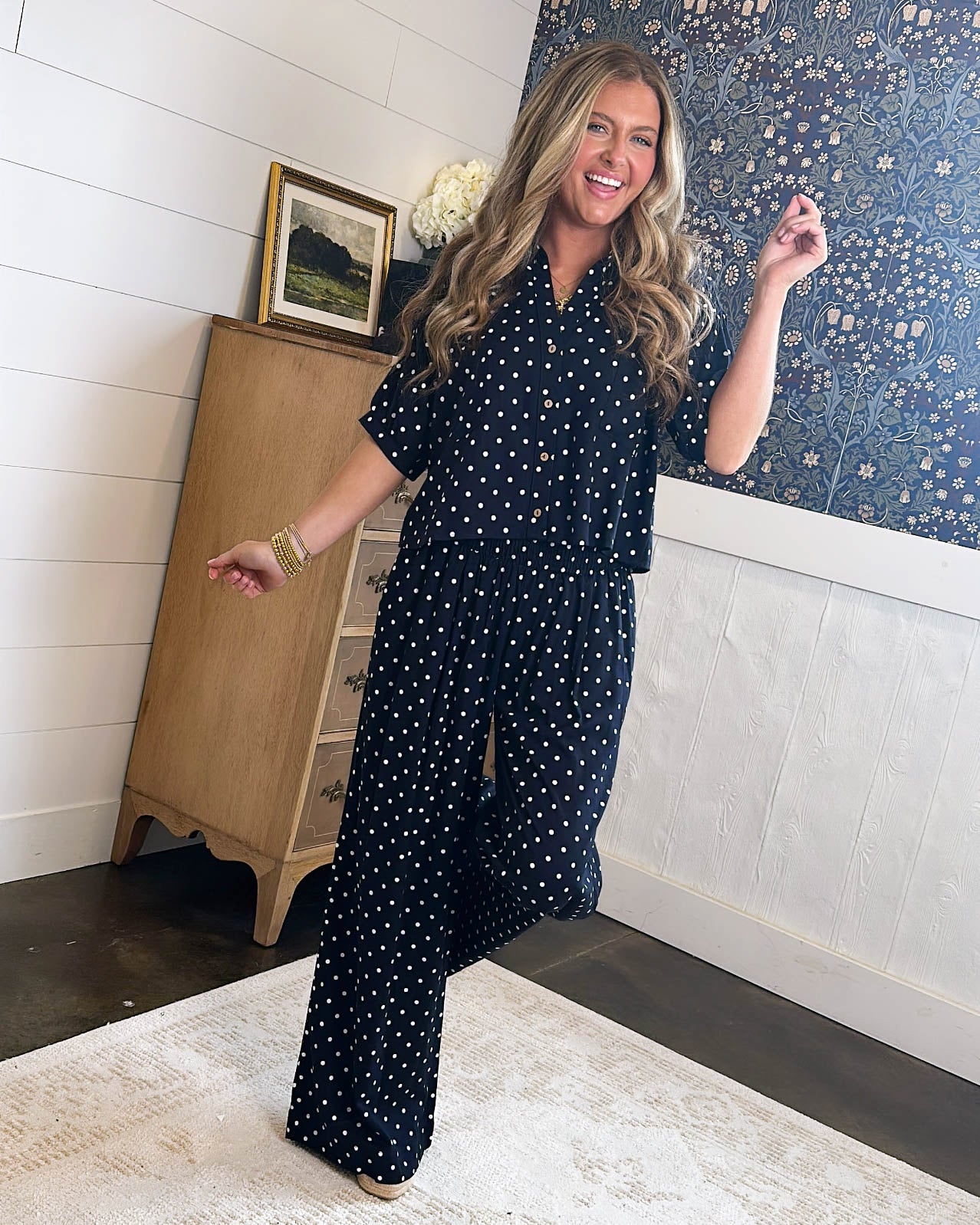 The Hepburn Polka Dot Palazzo Pants