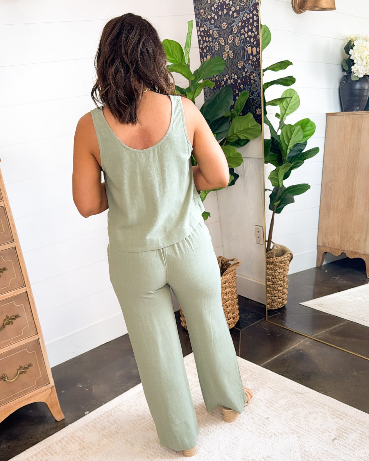 Meadow Muse Linen Top + Pants Set