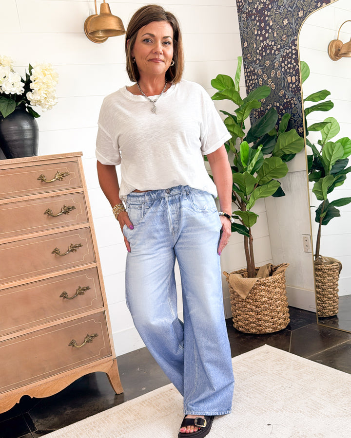 Dear Scarlett Zenim High Rise Wide Leg Pants