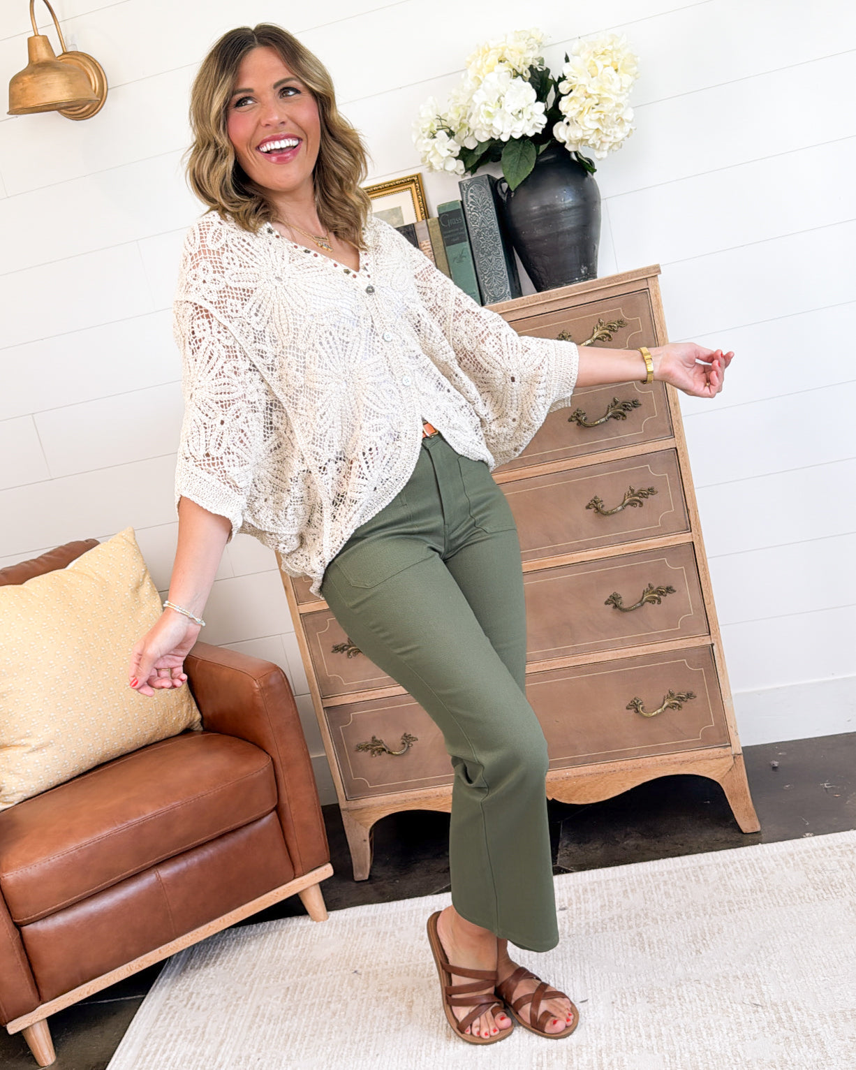 Joplin Crocheted Embrellished Cardigan