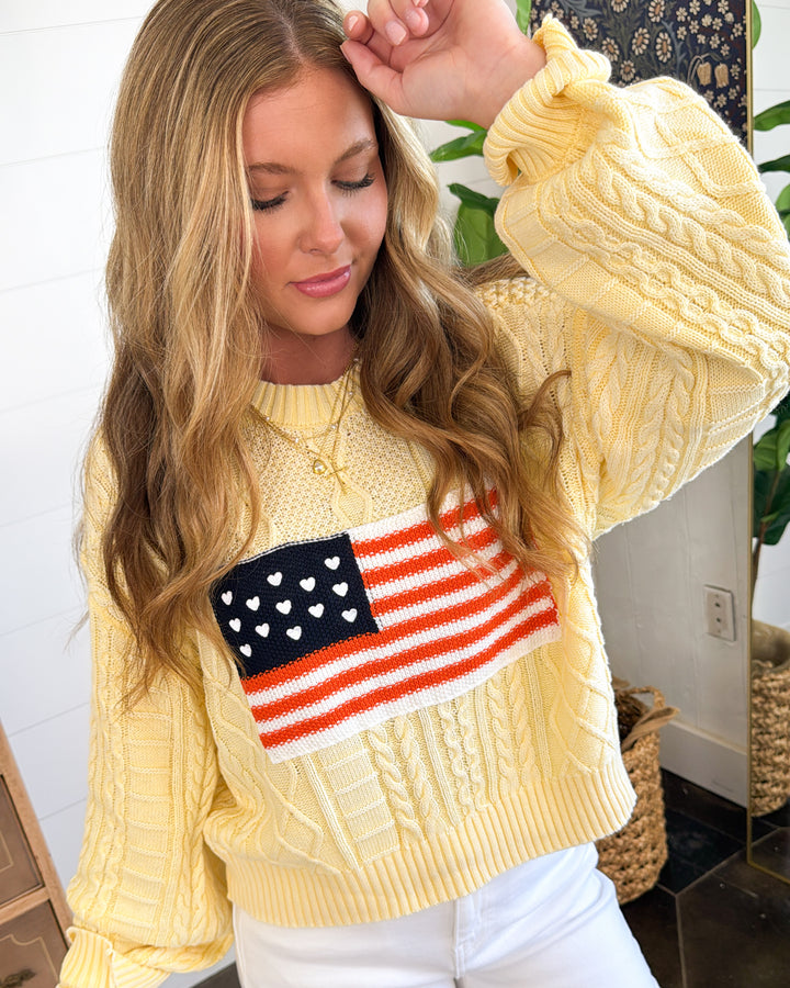American Love USA Flag Sweater