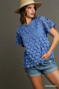 Clara Lined Polka Dot Lace Top *Final Sale*