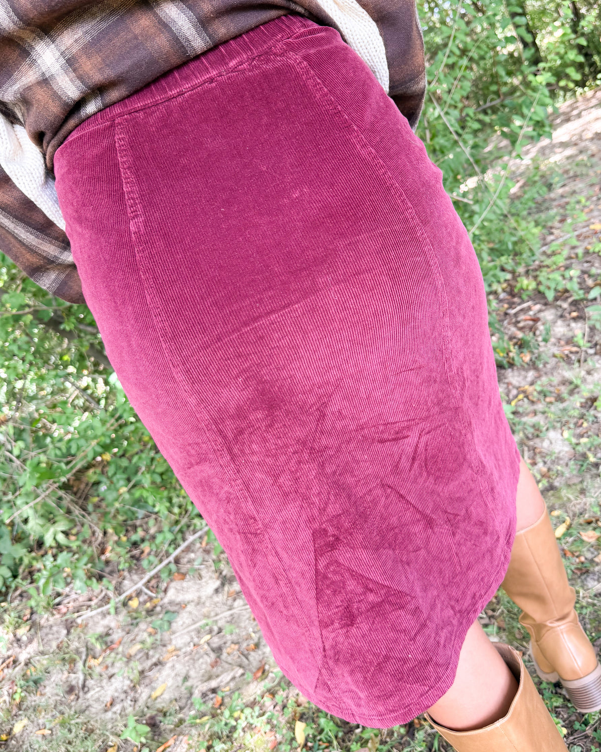 The Kensington Corduroy Midi Skirt