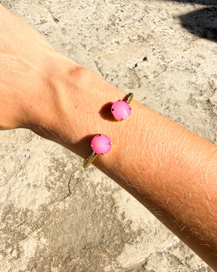 Charlotte Round Cut Cuff Bracelet