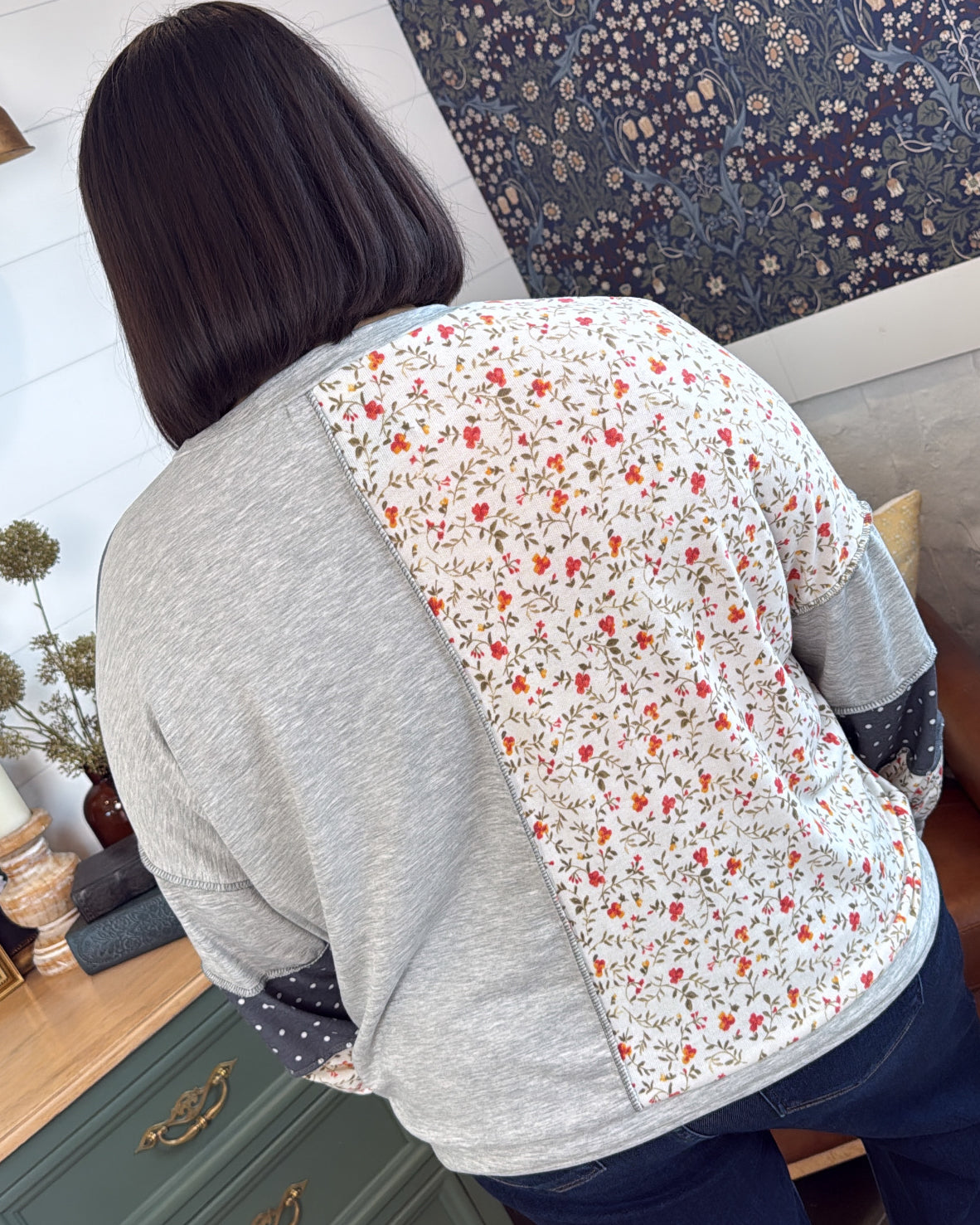Pieced With Love Patchwork Exposed Seam Top