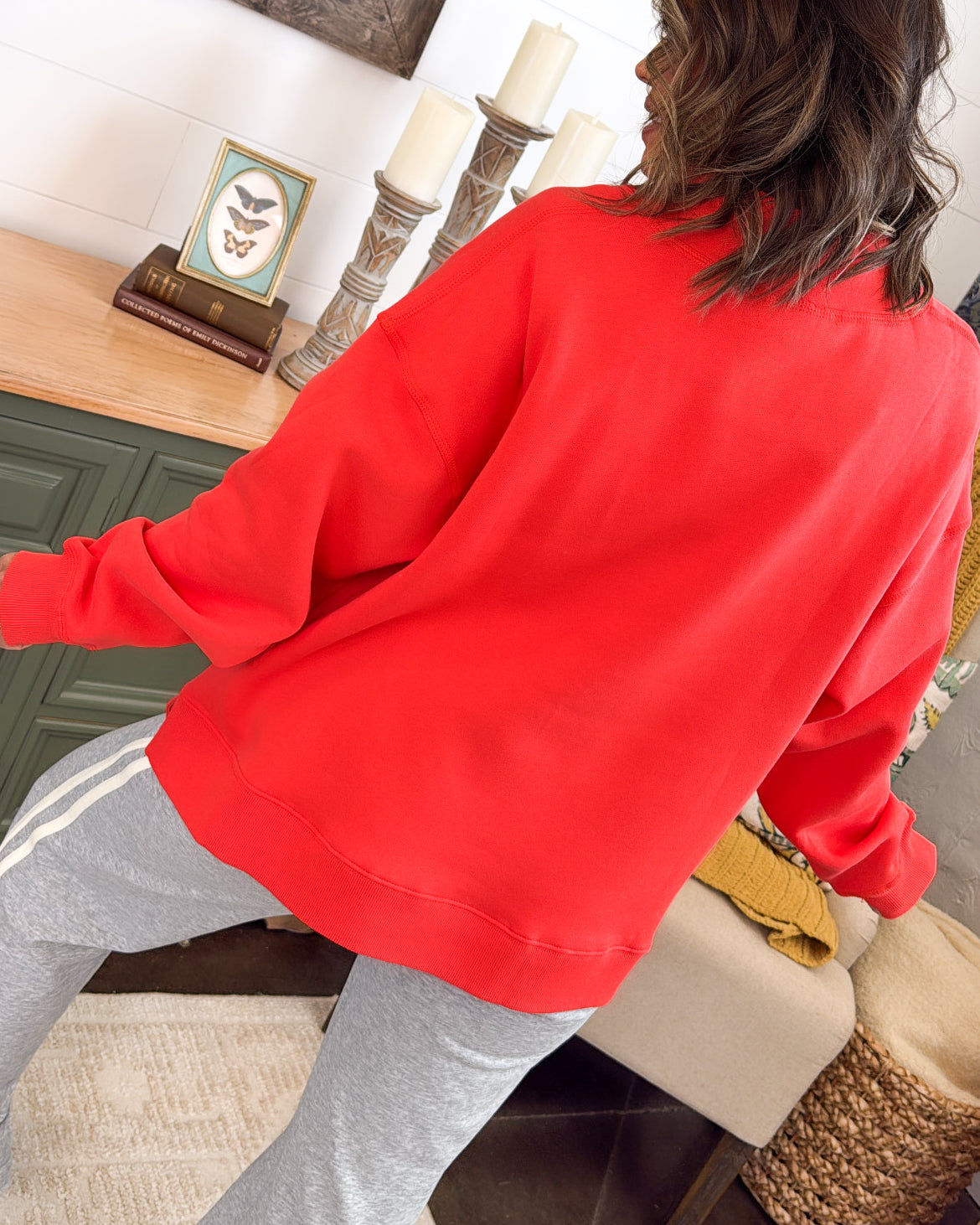 Keep It Cozy Oversized Mock Neck Sweatshirt
