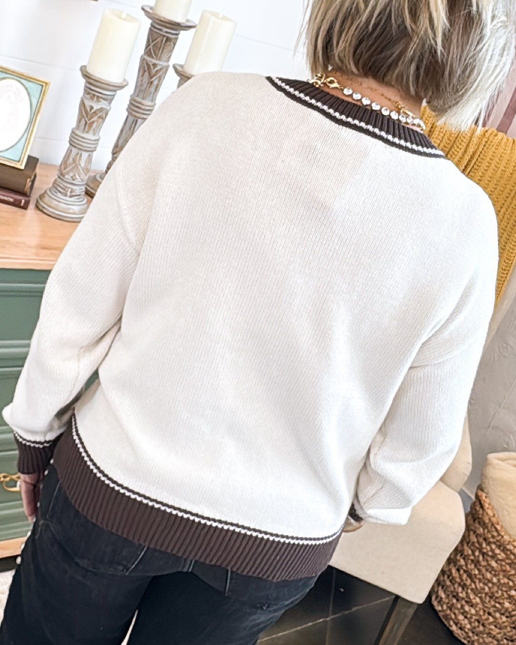 Reindeer Rodeo Knit Sweater