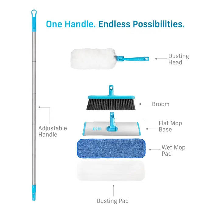 E-Cloth | Easy Click 4-in-1 Dusting & Floorcare Kit